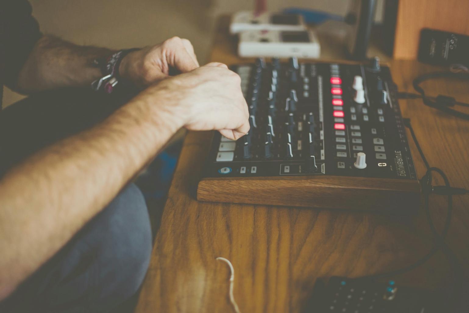 Musikstudio und Kompositionsarbeitsplatz